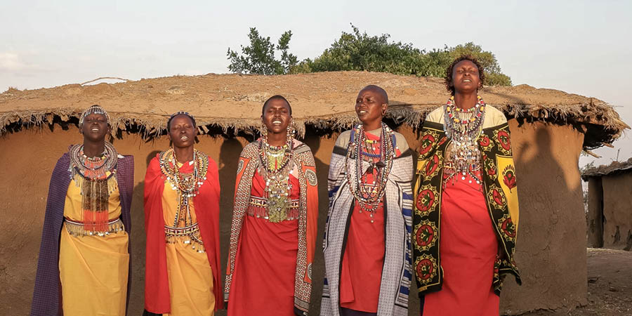 Visiting a Maasai village for a cultural experience