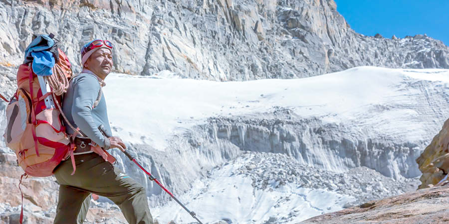 Learning about Mt Everest from a Sherpa